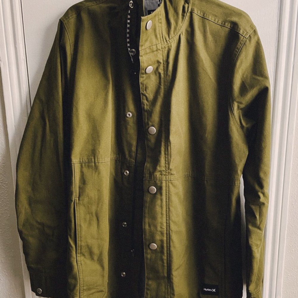 Authentic Hurley Overcoat w/ Hoodie (Large)